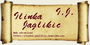 Ilinka Jaglikić vizit kartica